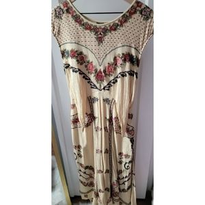 Free People Floral Embroidered Maxi Dress